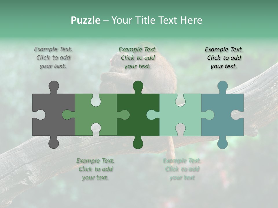 Fur Creature Outdoor PowerPoint Template