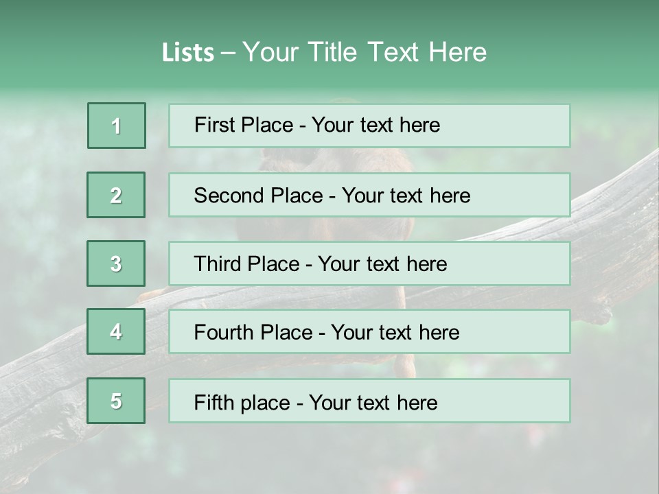 Fur Creature Outdoor PowerPoint Template