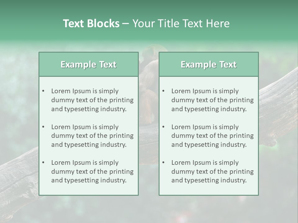 Fur Creature Outdoor PowerPoint Template