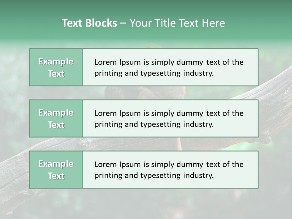 Fur Creature Outdoor PowerPoint Template