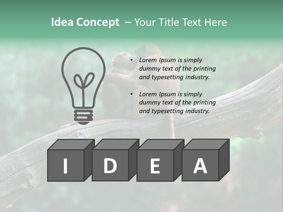 Fur Creature Outdoor PowerPoint Template