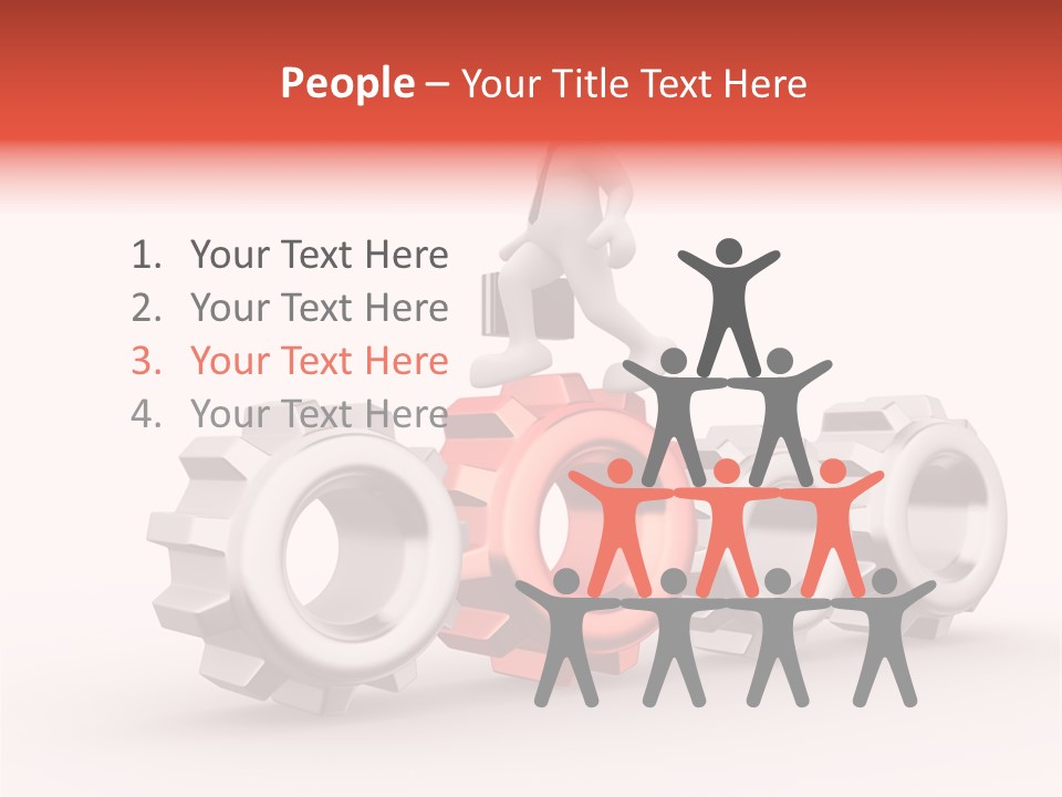 People Different Mechanism PowerPoint Template