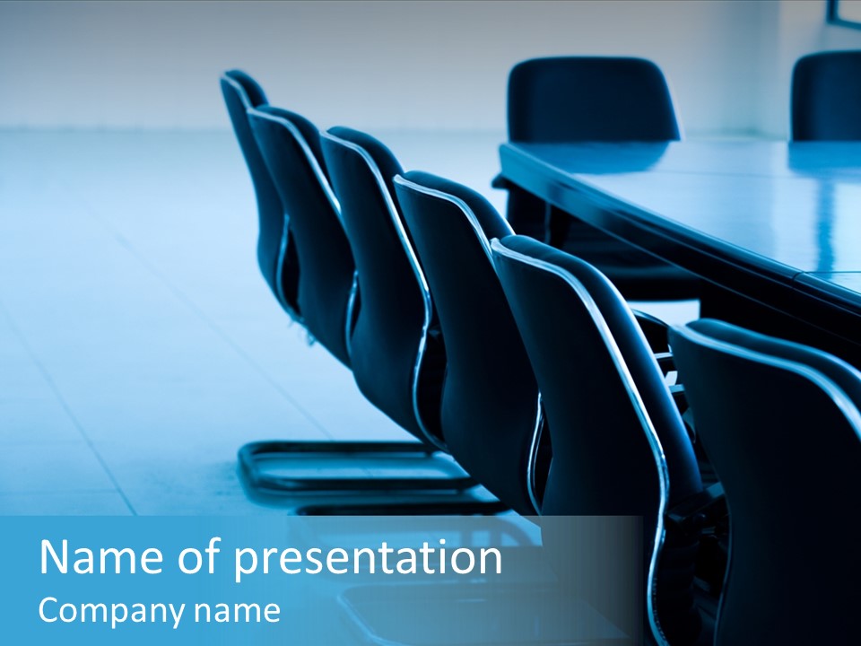 Black Room Conference PowerPoint Template