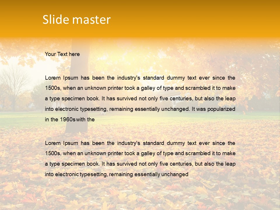 Landscape Outdoors Foliage PowerPoint Template