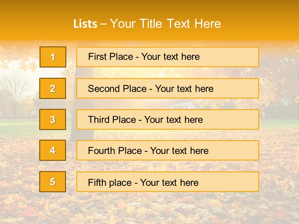 Landscape Outdoors Foliage PowerPoint Template