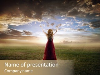 Prayer Verse Praising PowerPoint Template