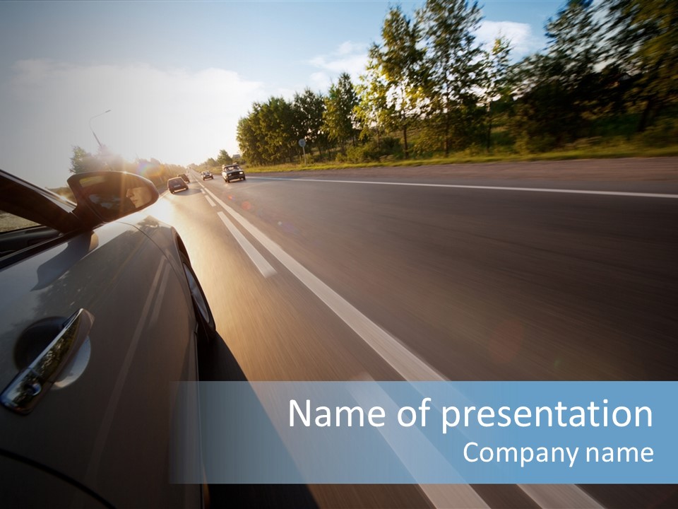 Vehicle Bright Concept PowerPoint Template