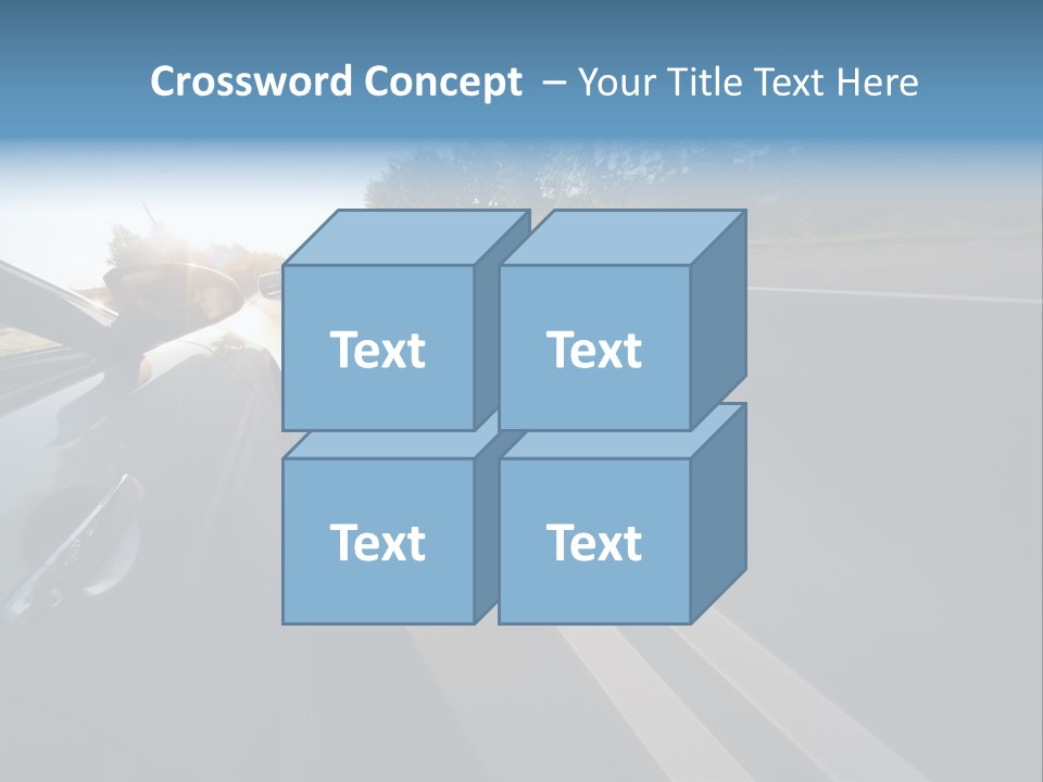 Vehicle Bright Concept PowerPoint Template