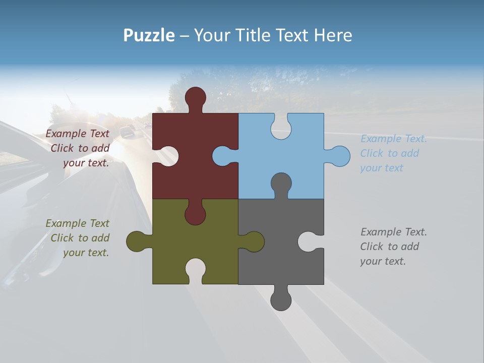 Vehicle Bright Concept PowerPoint Template