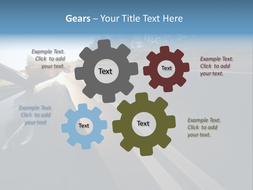 Vehicle Bright Concept PowerPoint Template