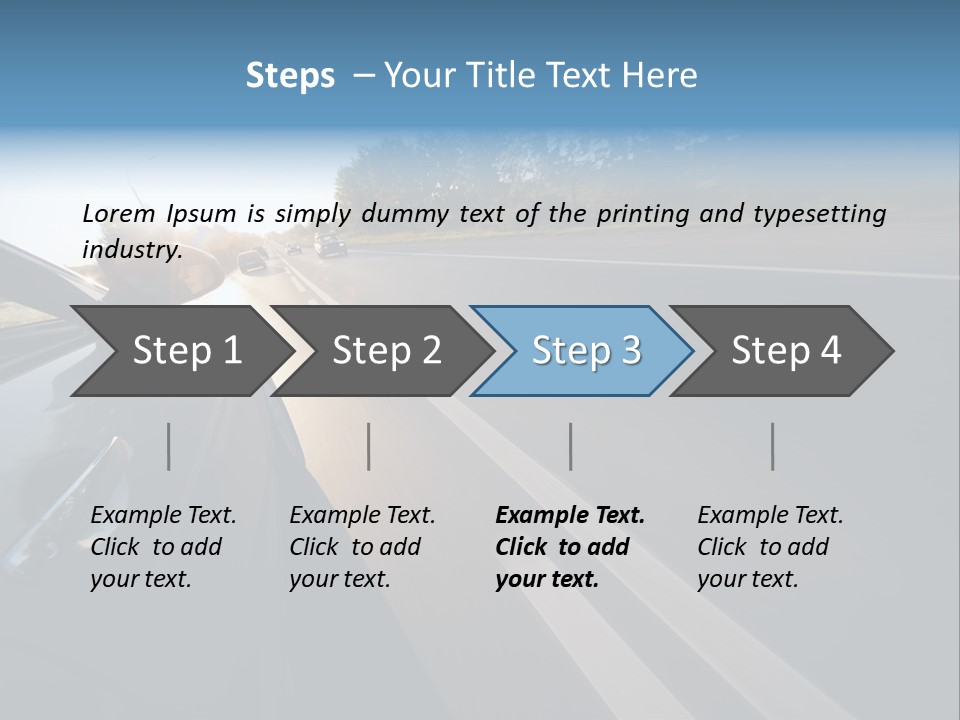 Vehicle Bright Concept PowerPoint Template