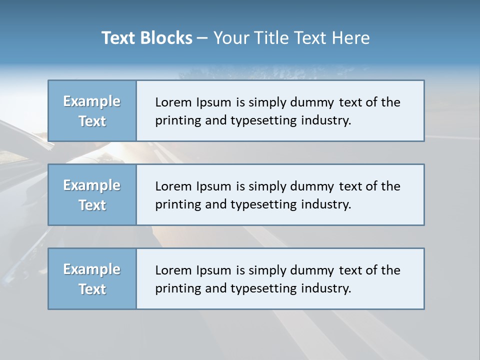 Vehicle Bright Concept PowerPoint Template