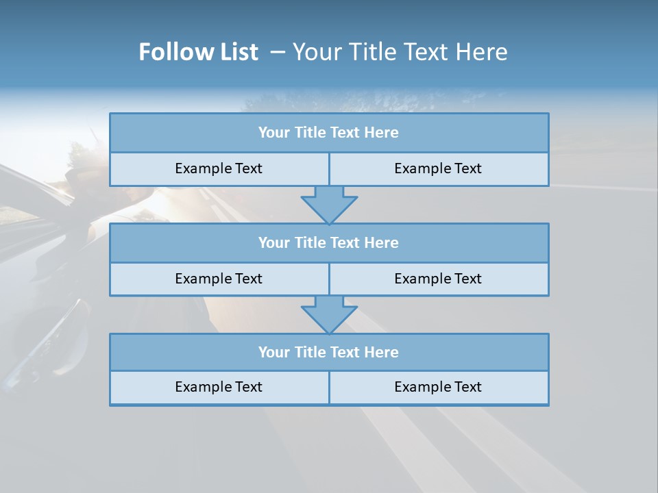 Vehicle Bright Concept PowerPoint Template