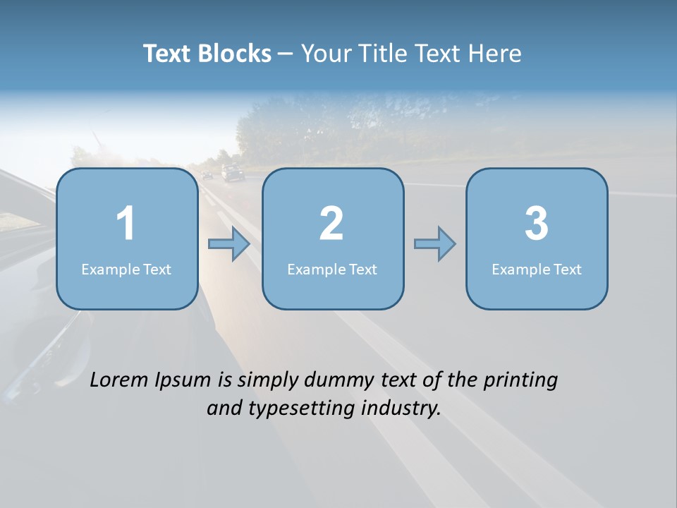 Vehicle Bright Concept PowerPoint Template