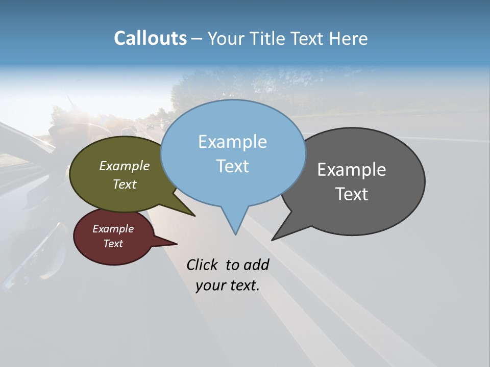 Vehicle Bright Concept PowerPoint Template