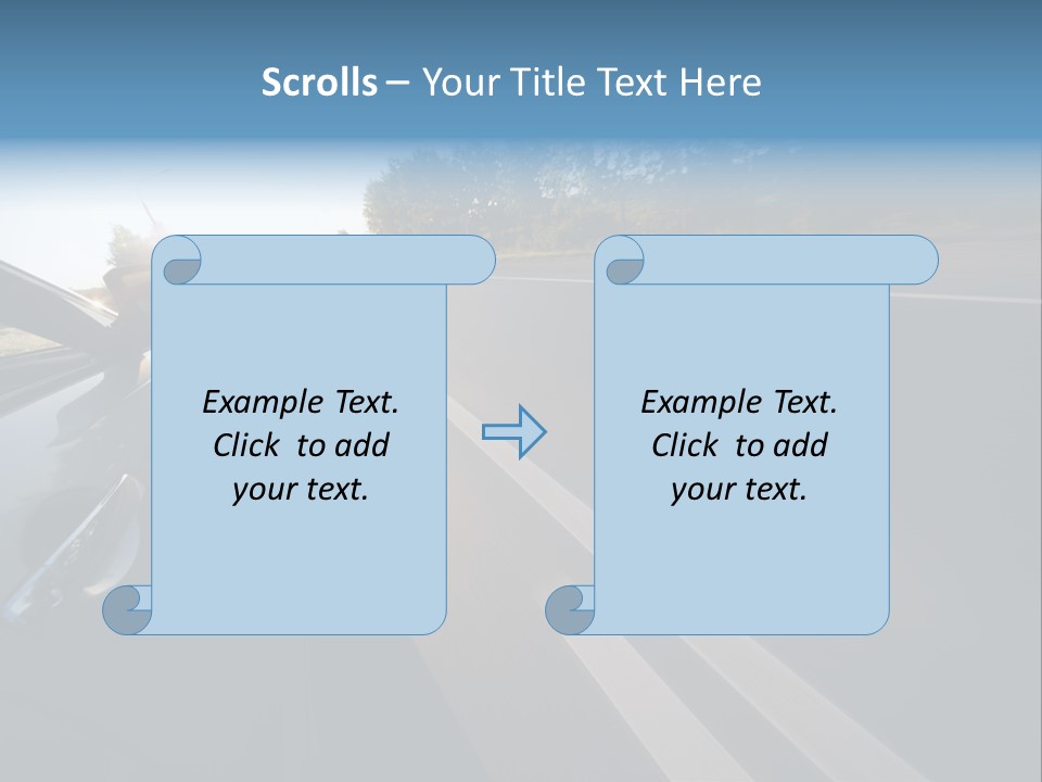 Vehicle Bright Concept PowerPoint Template