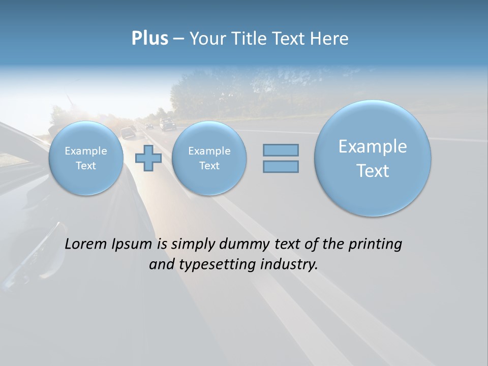 Vehicle Bright Concept PowerPoint Template