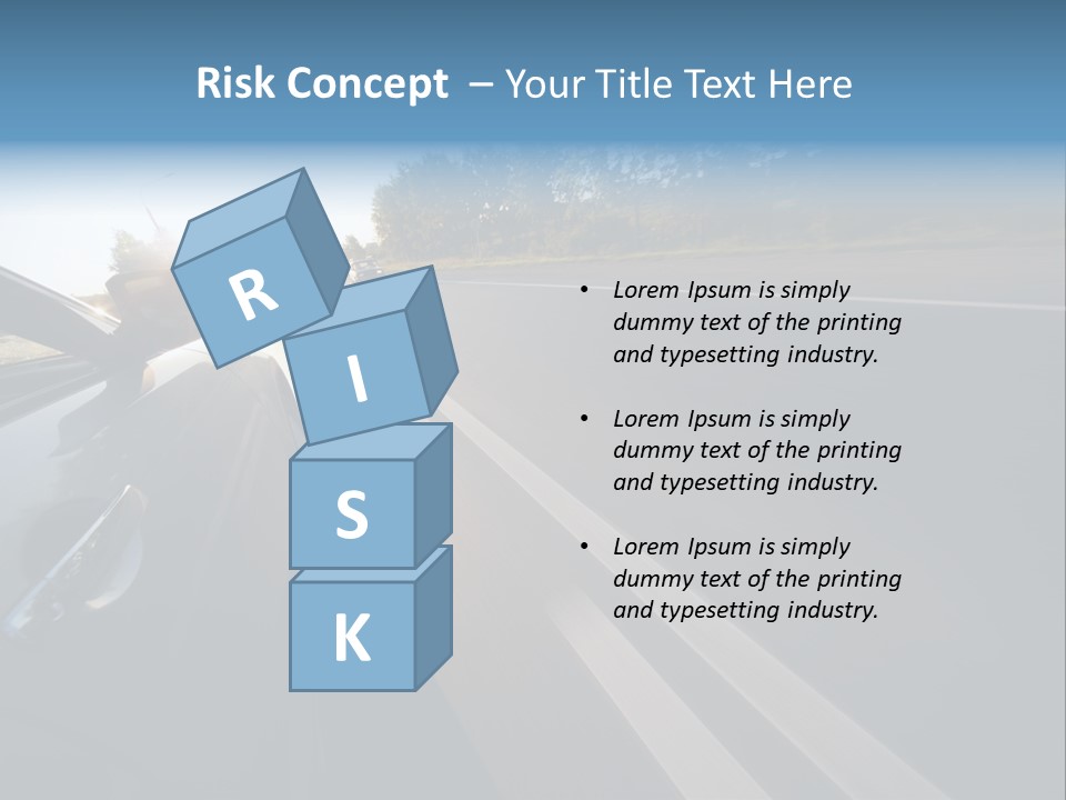 Vehicle Bright Concept PowerPoint Template