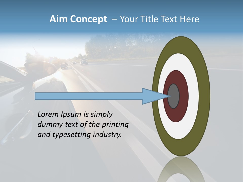 Vehicle Bright Concept PowerPoint Template
