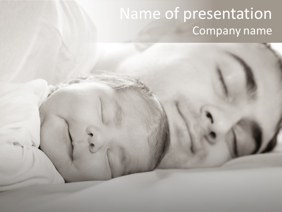 Child Bedtime Closeup Cute PowerPoint Template