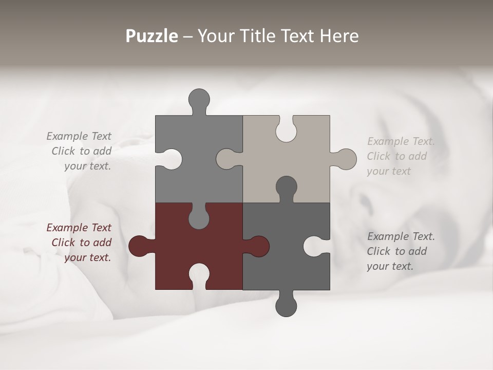 Child Bedtime Closeup Cute PowerPoint Template