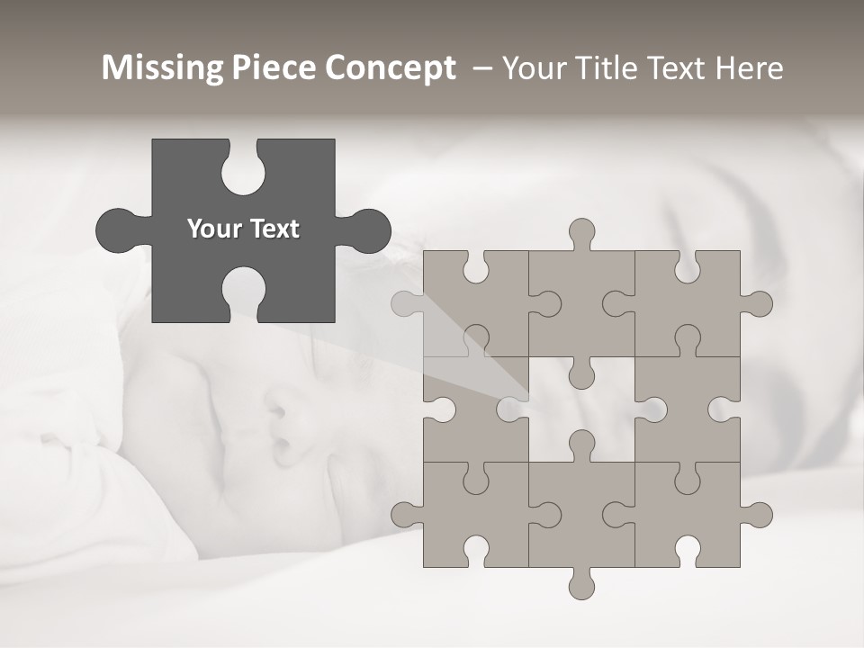 Child Bedtime Closeup Cute PowerPoint Template