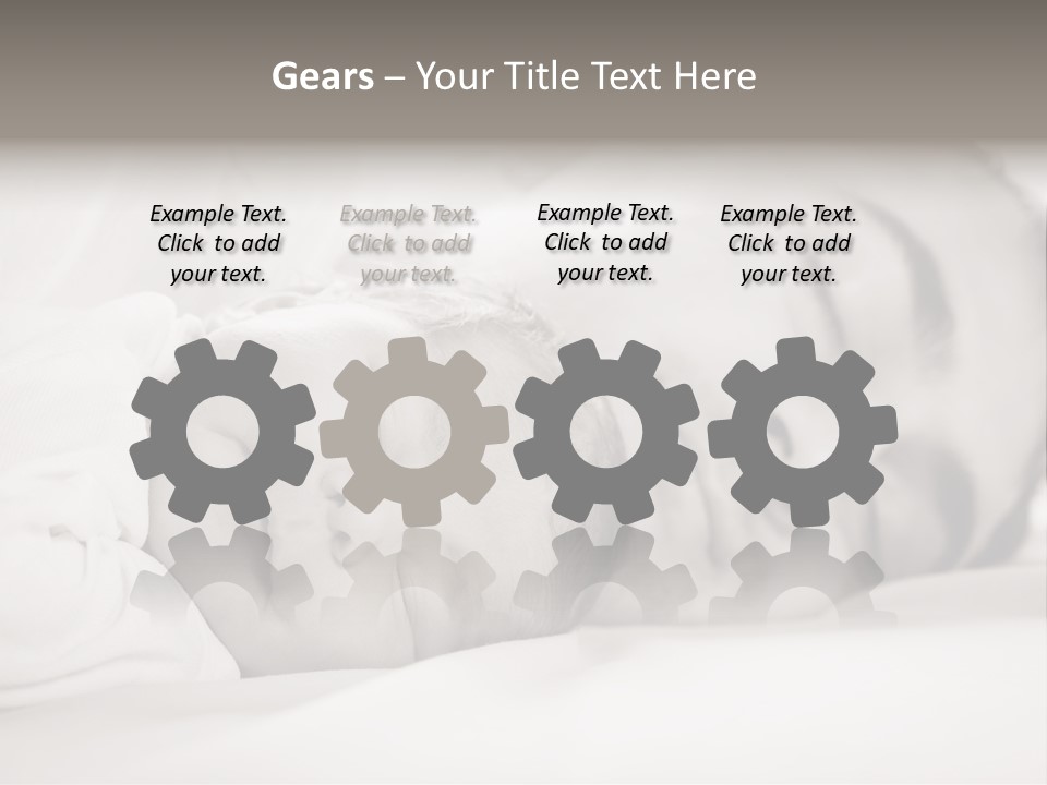 Child Bedtime Closeup Cute PowerPoint Template