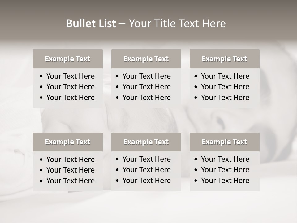 Child Bedtime Closeup Cute PowerPoint Template