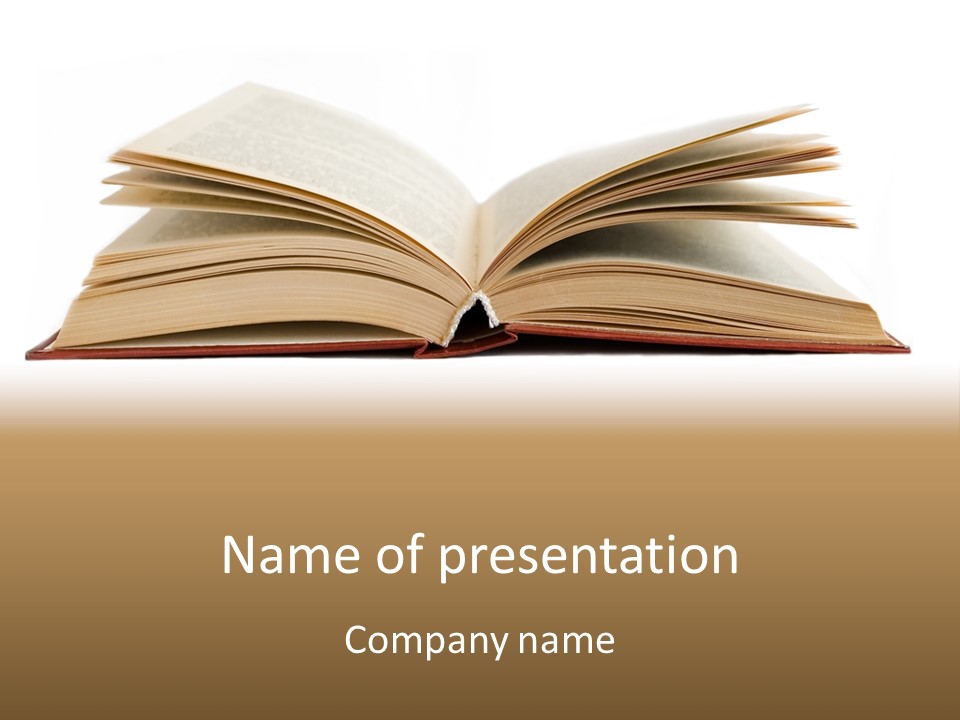 Paper Literature Student PowerPoint Template