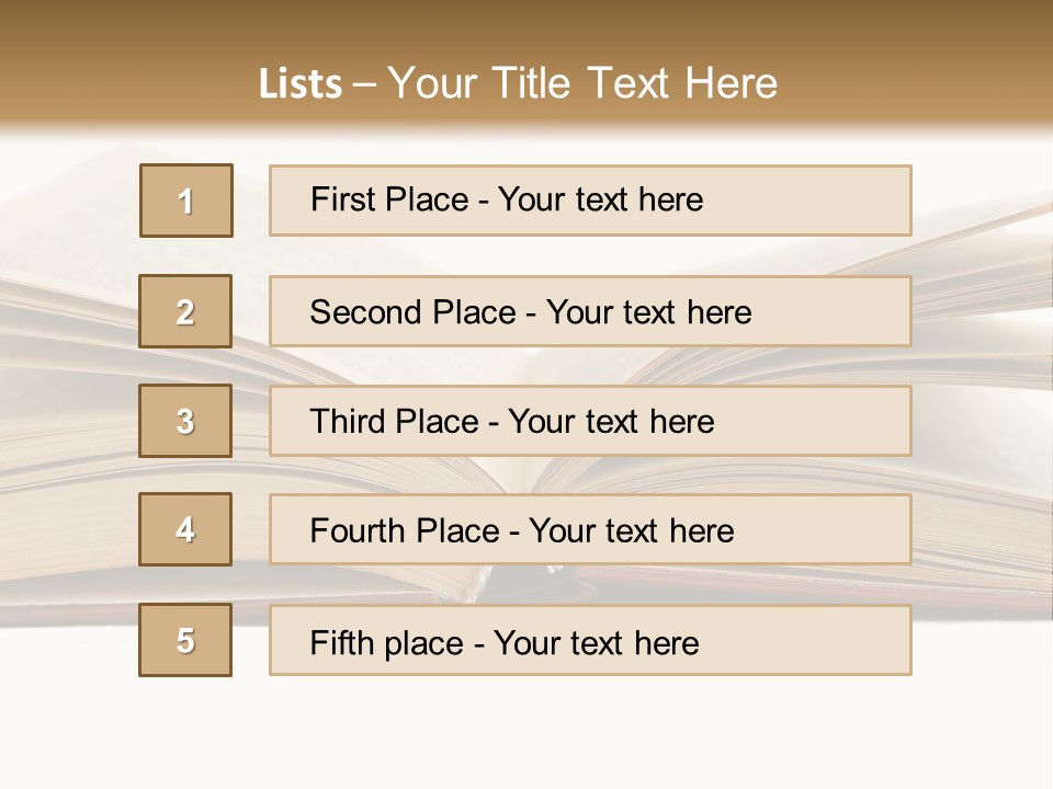 Paper Literature Student PowerPoint Template