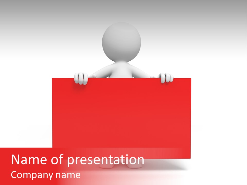 Take Red Guy PowerPoint Template