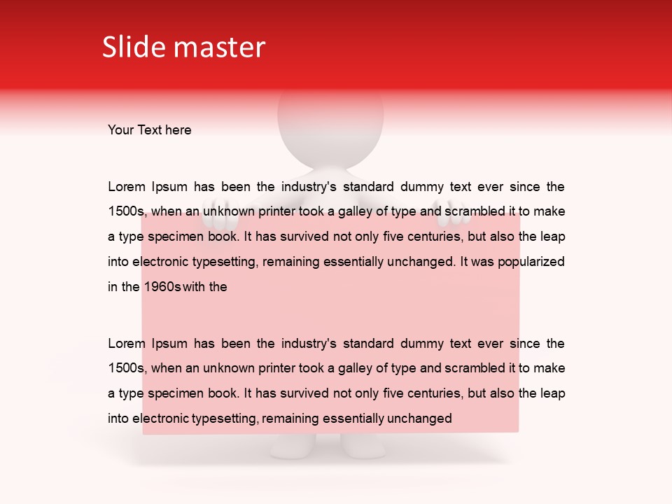 Take Red Guy PowerPoint Template