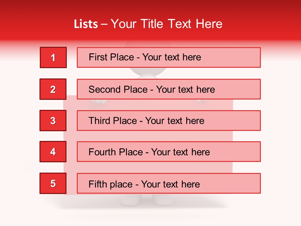 Take Red Guy PowerPoint Template