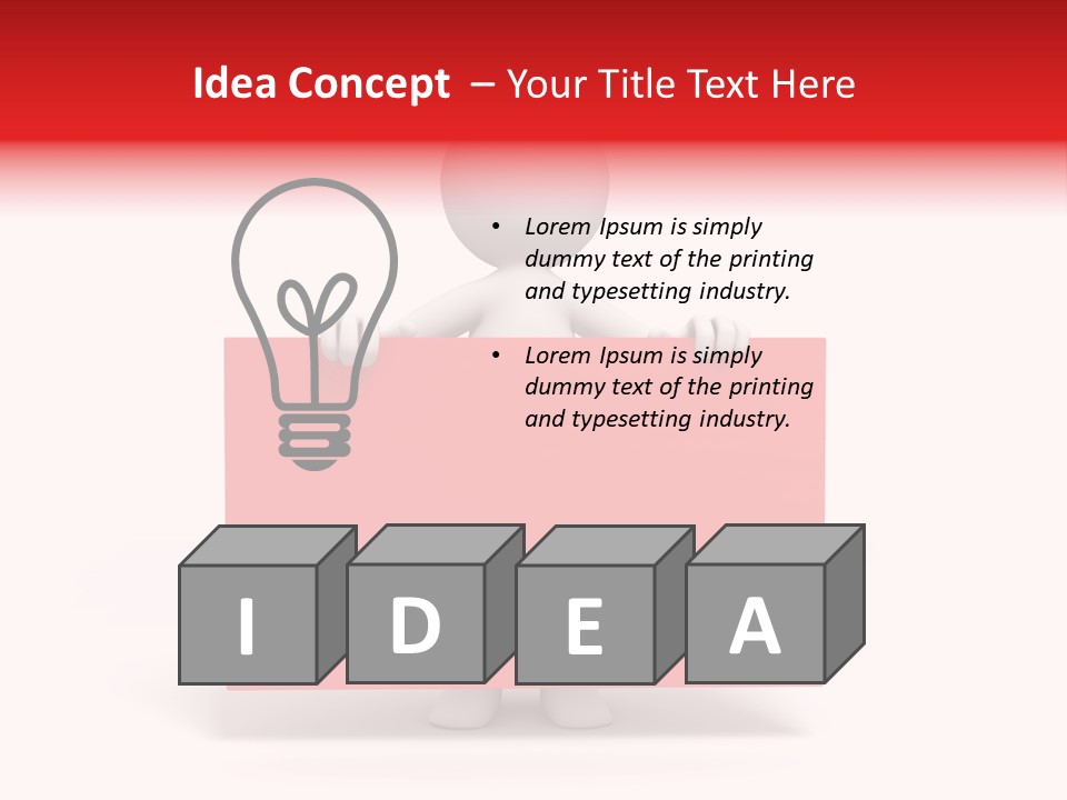 Take Red Guy PowerPoint Template