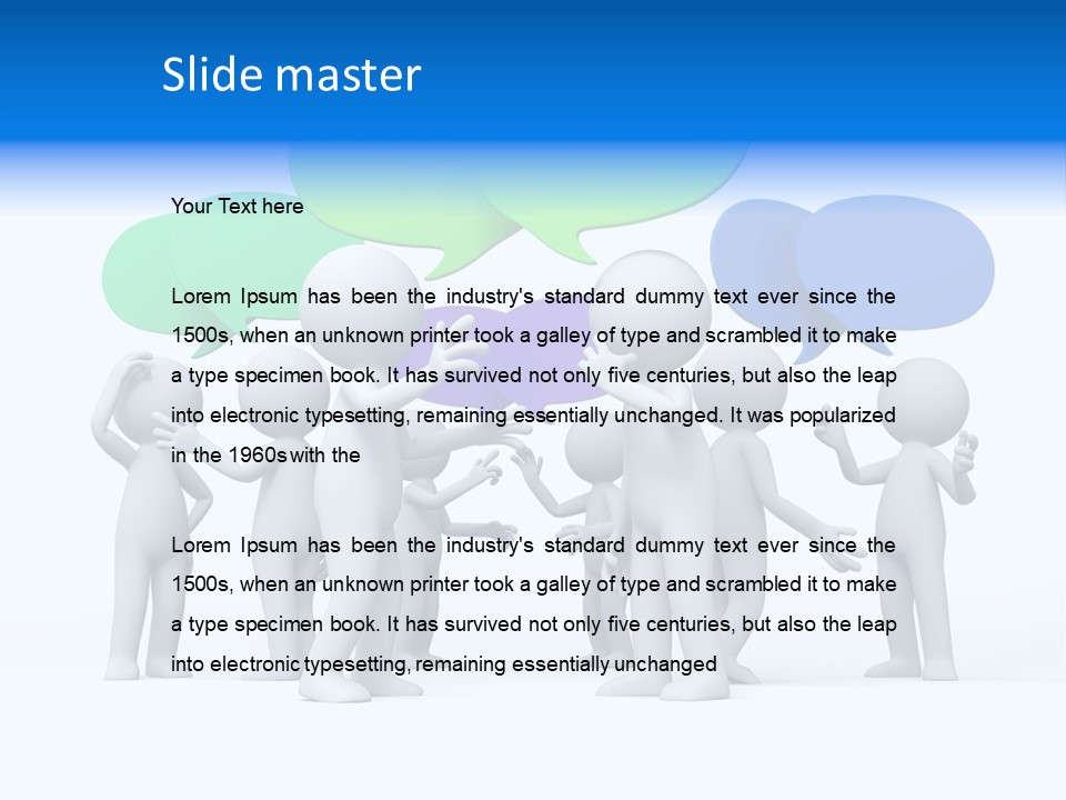 Comic Group People PowerPoint Template