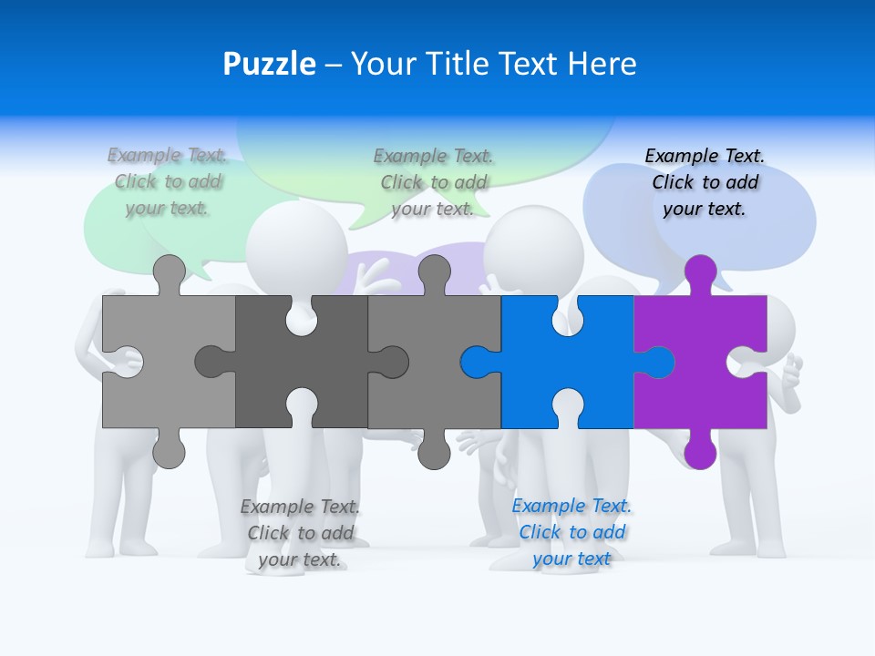 Comic Group People PowerPoint Template