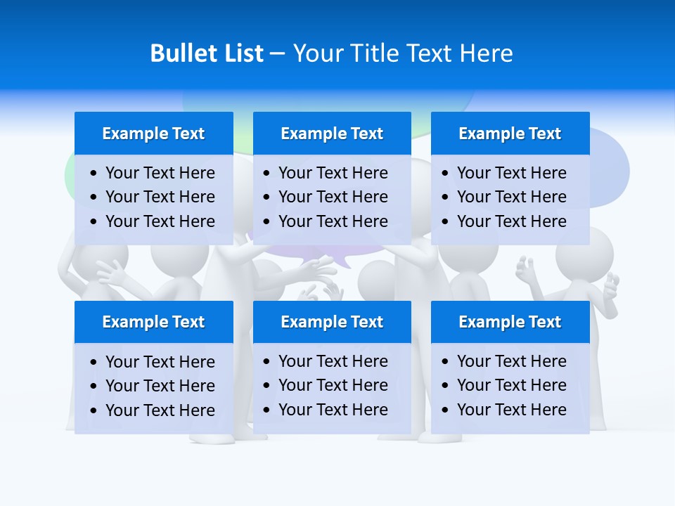 Comic Group People PowerPoint Template