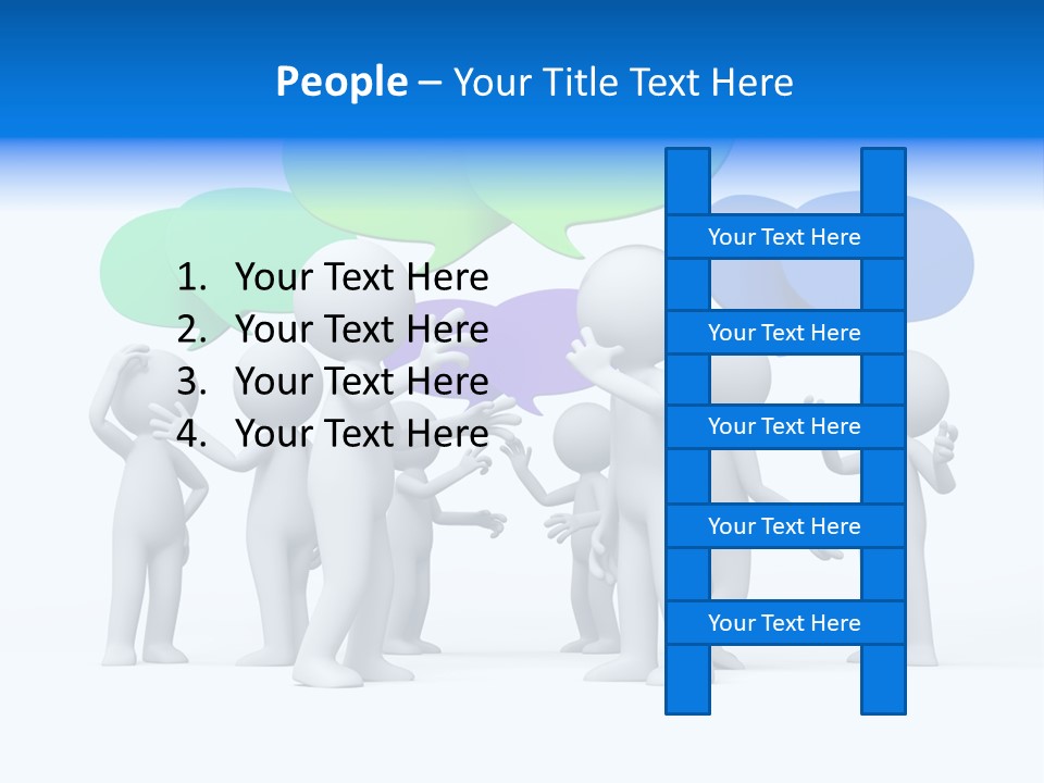 Comic Group People PowerPoint Template
