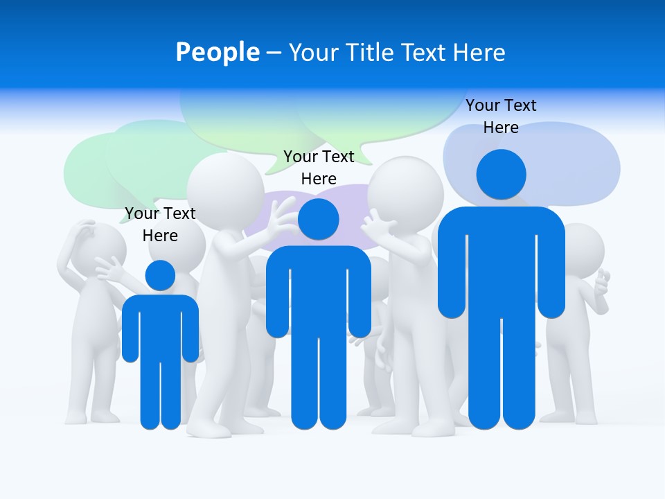 Comic Group People PowerPoint Template