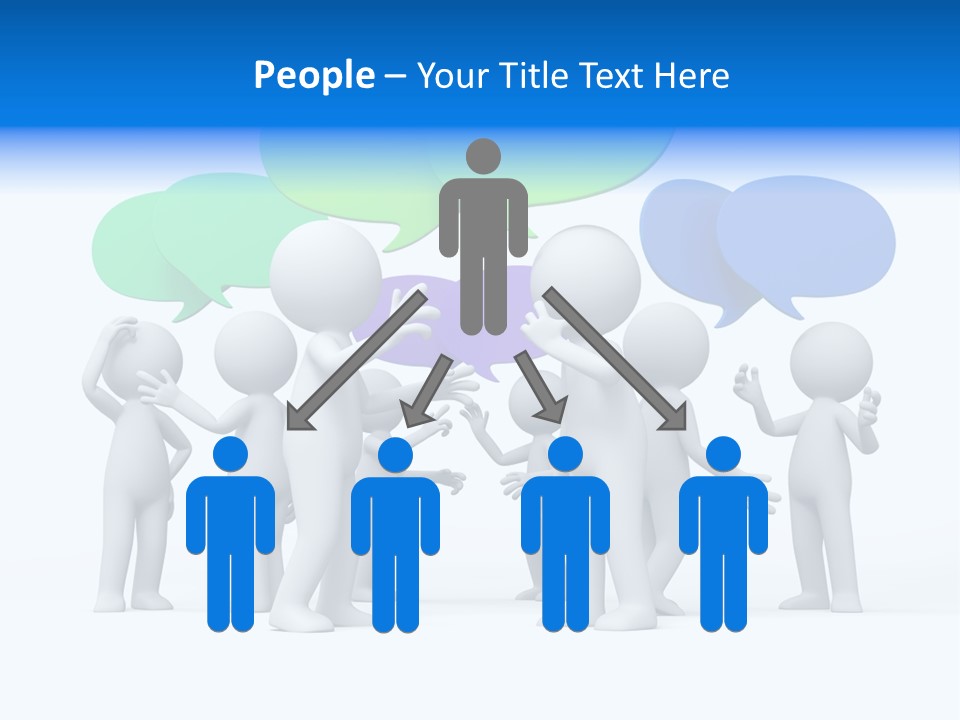 Comic Group People PowerPoint Template