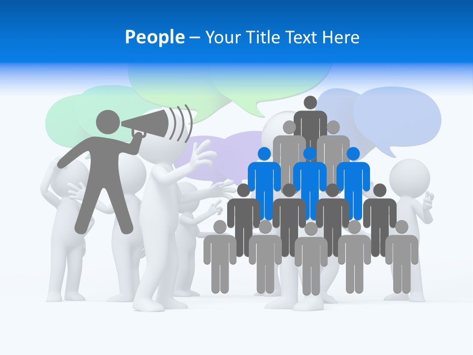 Comic Group People PowerPoint Template