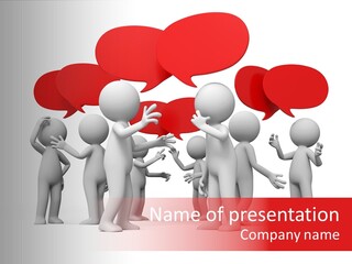 Debate Design Bubble PowerPoint Template