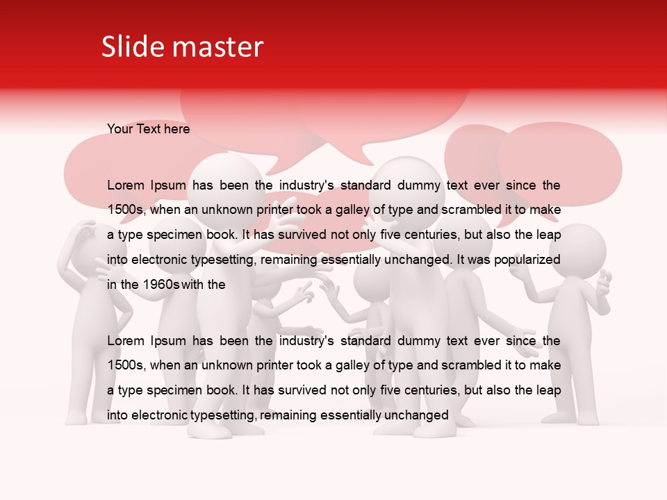 Debate Design Bubble PowerPoint Template