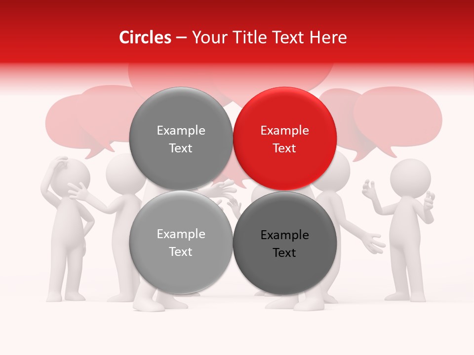 Debate Design Bubble PowerPoint Template
