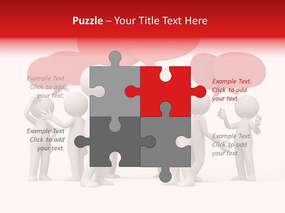 Debate Design Bubble PowerPoint Template