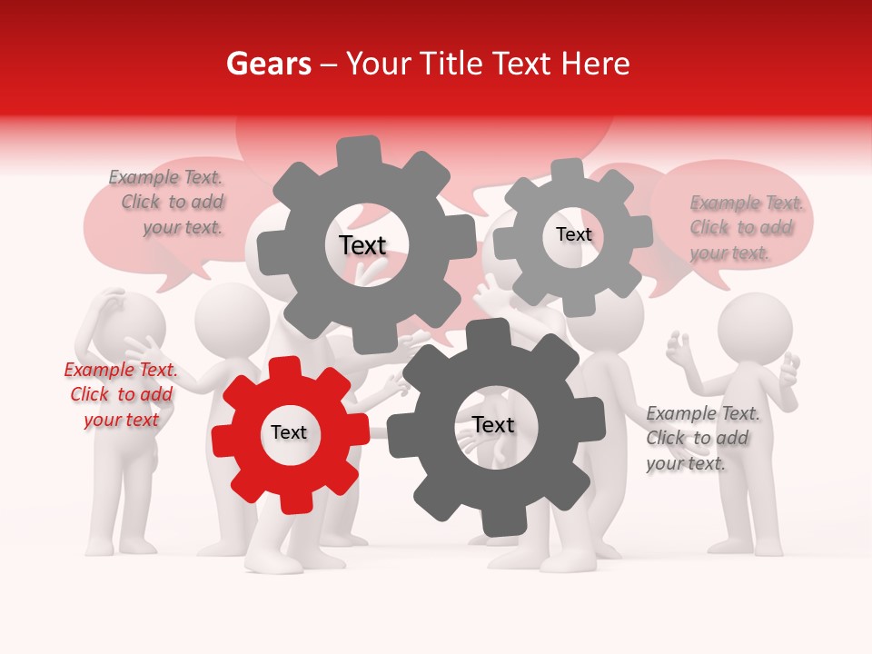 Debate Design Bubble PowerPoint Template