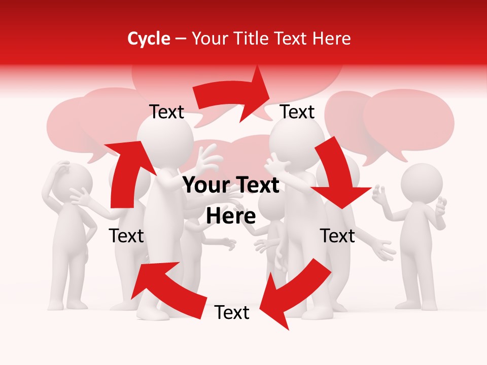 Debate Design Bubble PowerPoint Template