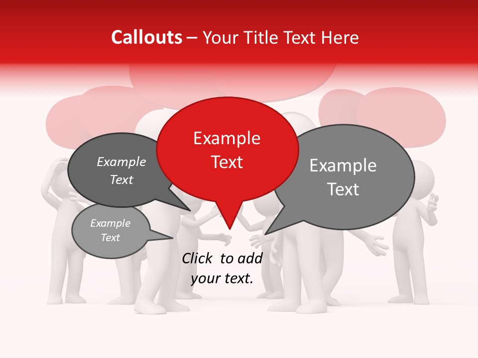 Debate Design Bubble PowerPoint Template
