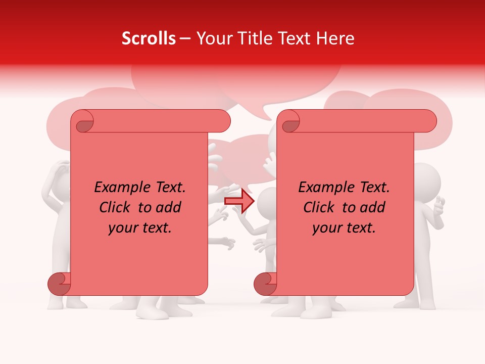 Debate Design Bubble PowerPoint Template