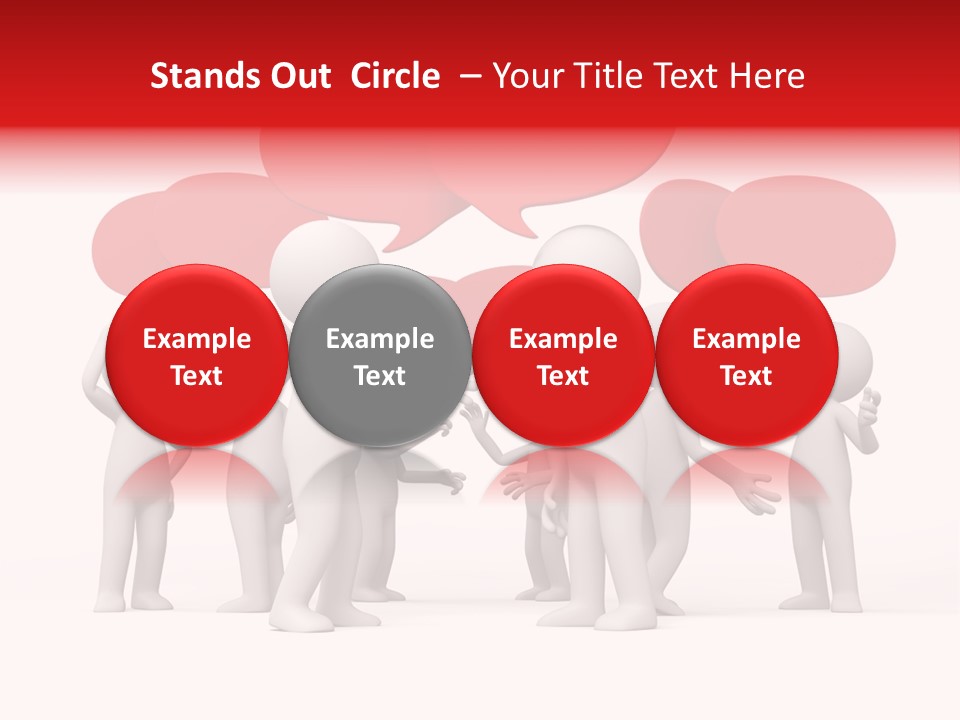 Debate Design Bubble PowerPoint Template